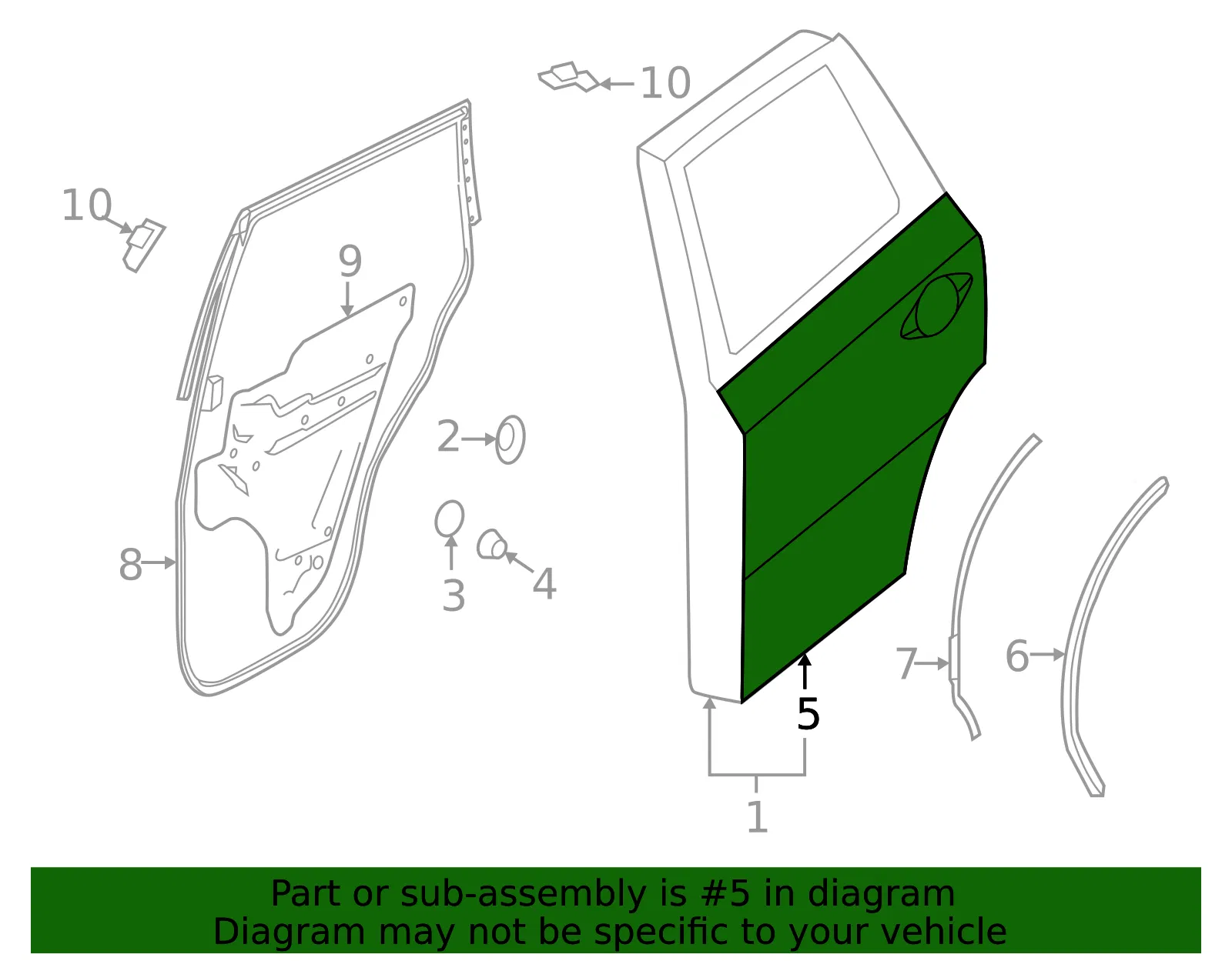 Outer Panel - Nissan (82153-3KA2A) - view 2