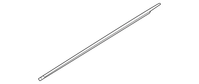 Belt Weather-Strip - Passenger Side (RH) - Kia (82220-1D000)