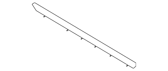 Belt Weather-Strip - Passenger Side (RH) - Kia (82341-1D000WK)