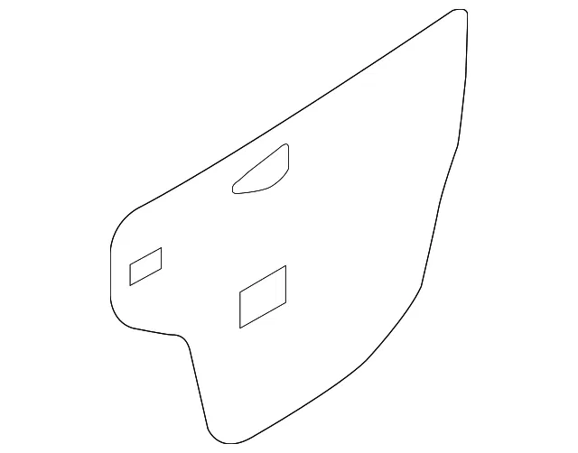 Water Shield - Passenger Side (RH) - Kia (82392-2K010)