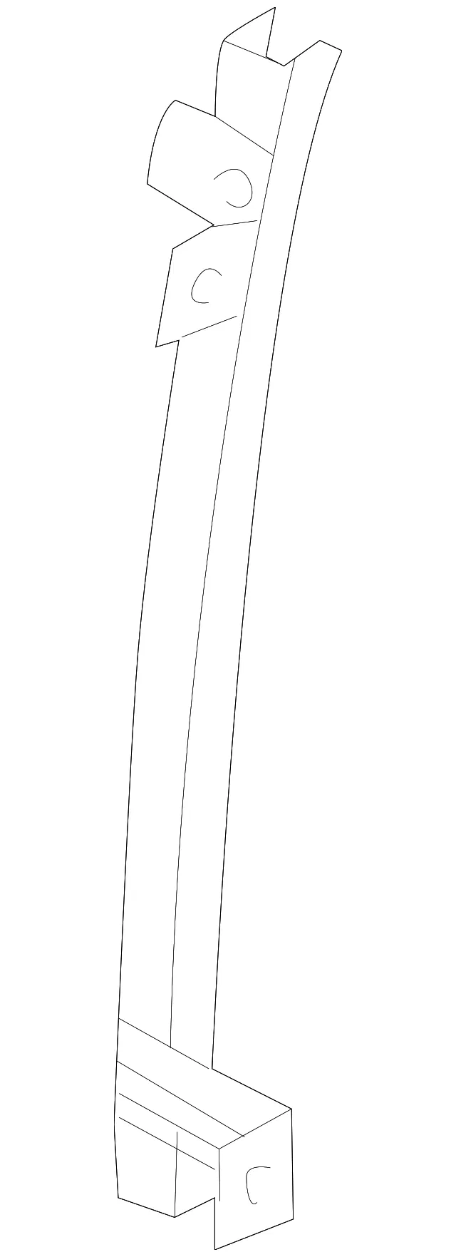Front Guide - Passenger Side (RH) - Kia (82520-3E000)