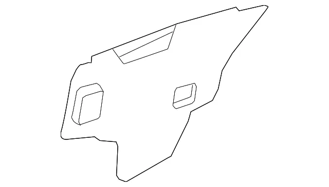 Water Shield - Passenger Side (RH) - Nissan (82860-6MA0A)