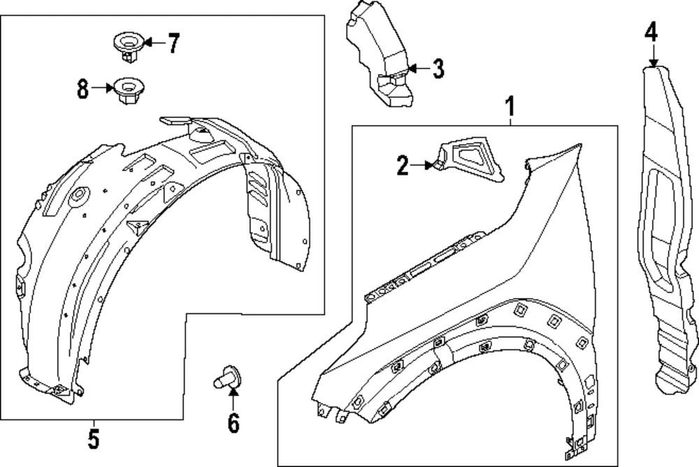 Rear Insulator - Kia (84126-DO000)