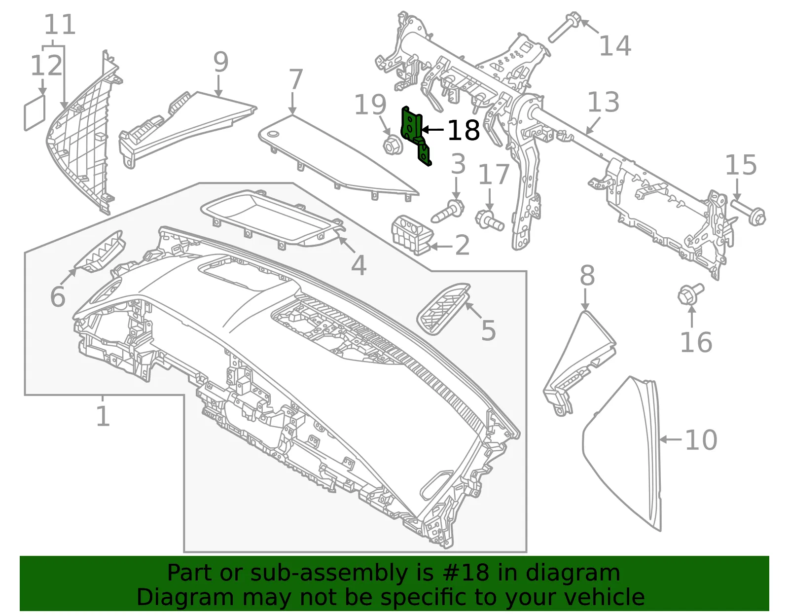 Bracket - Kia (84466-AT000) - view 2