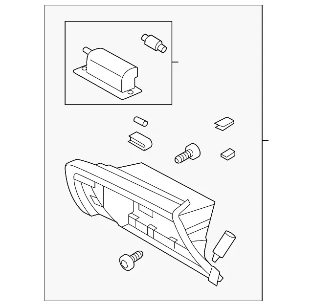 Glove Box Frame - Kia (84540-4C300VA)
