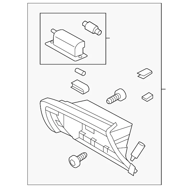 Glove Box Frame - Kia (84540-2T610VA)