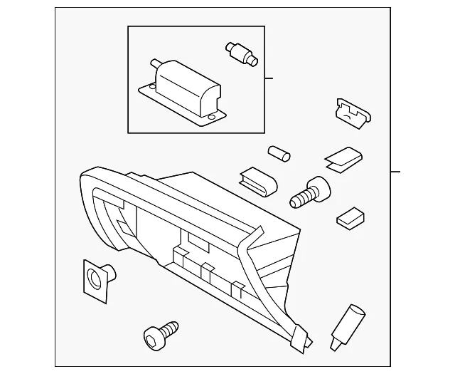 Glove Box Frame - Kia (84540-4C200UP)