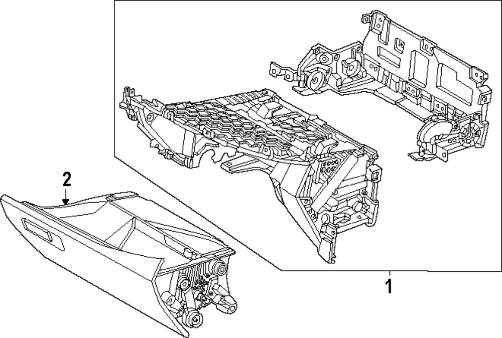 Glove Box Frame - Kia (84540-DO100DFS)