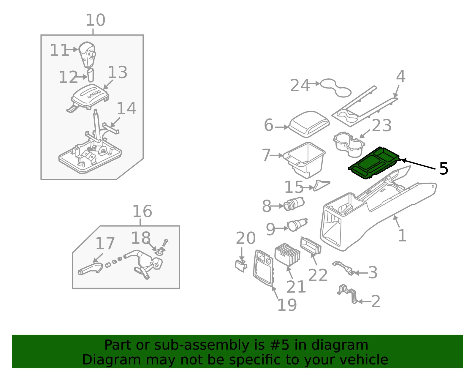 Upper Cover - Kia (84621-3E030) - view 2