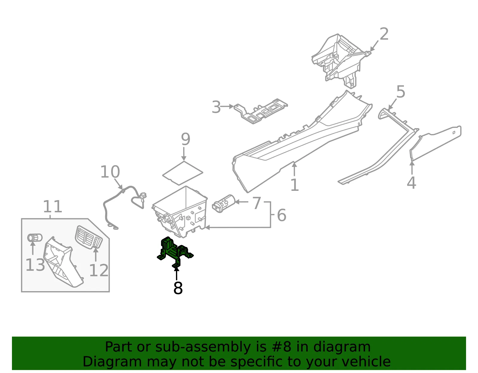 Mount Bracket - Kia (84635-L3100) - view 2