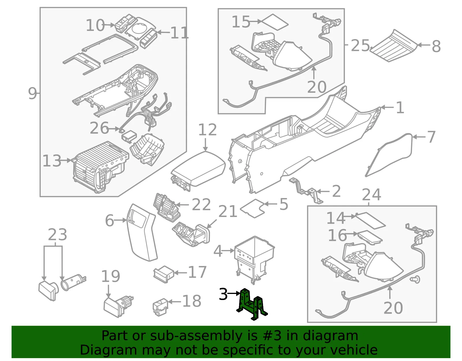Mount Bracket - Kia (84635-Q4000) - view 2
