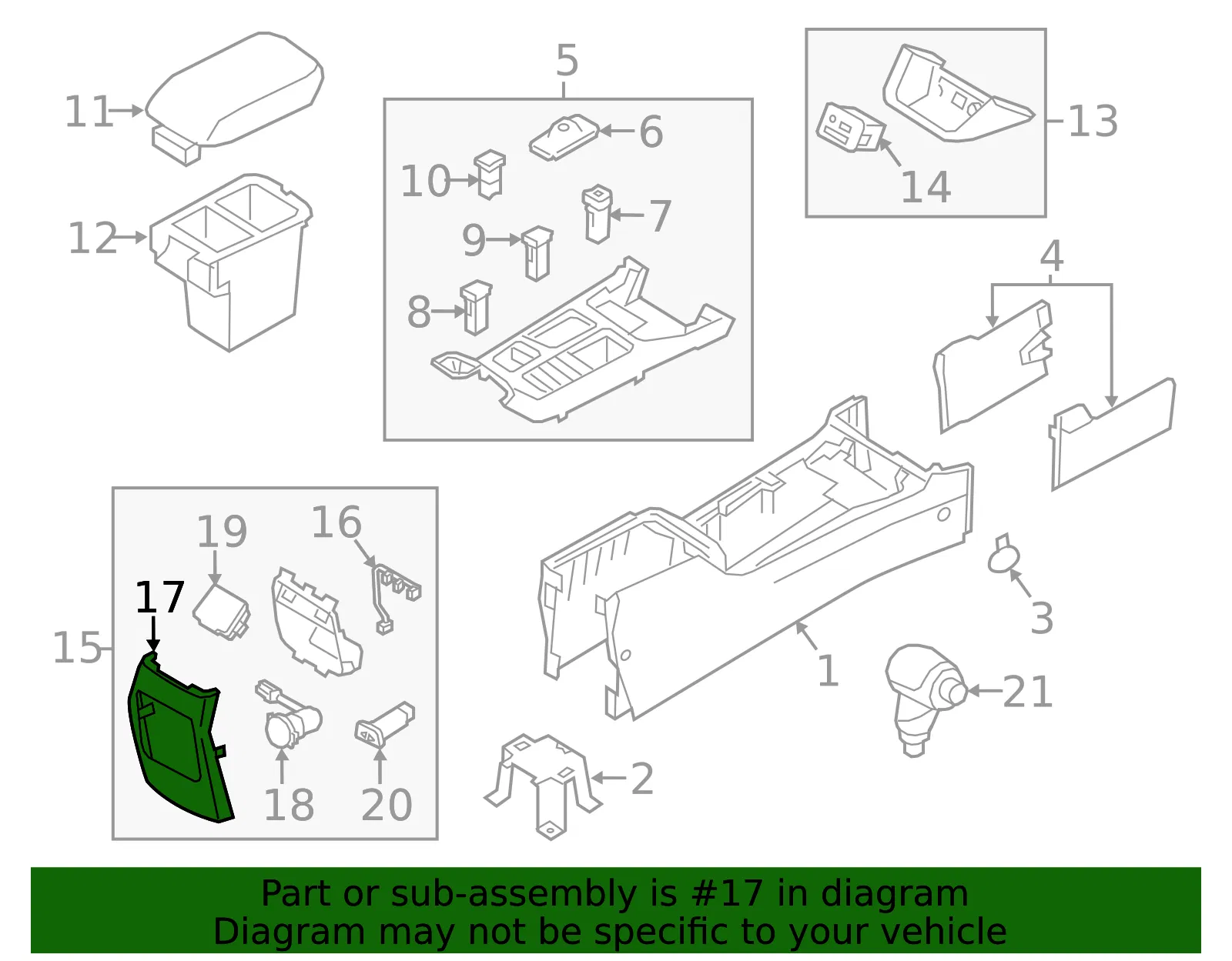Rear Cover - Kia (84640-1U005VA) - view 2