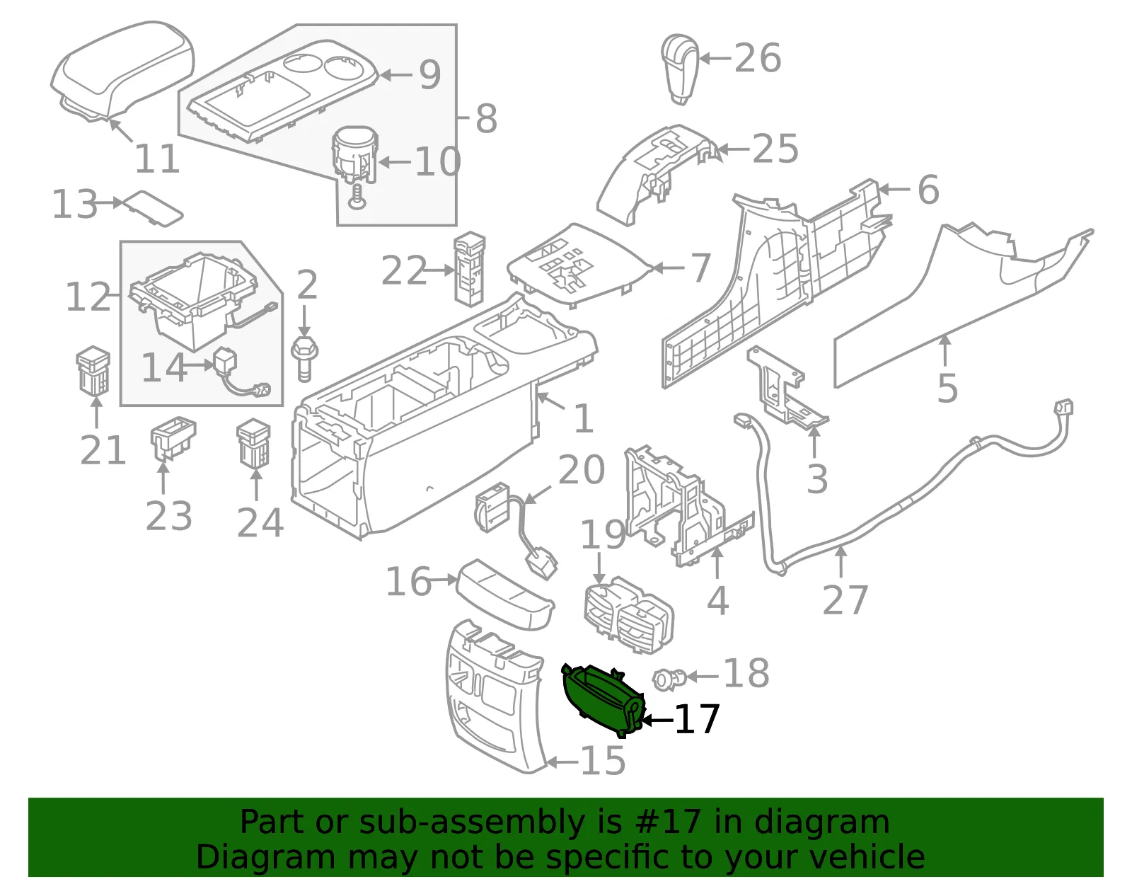 Socket Cover - Kia (84643-3F00526) - view 2