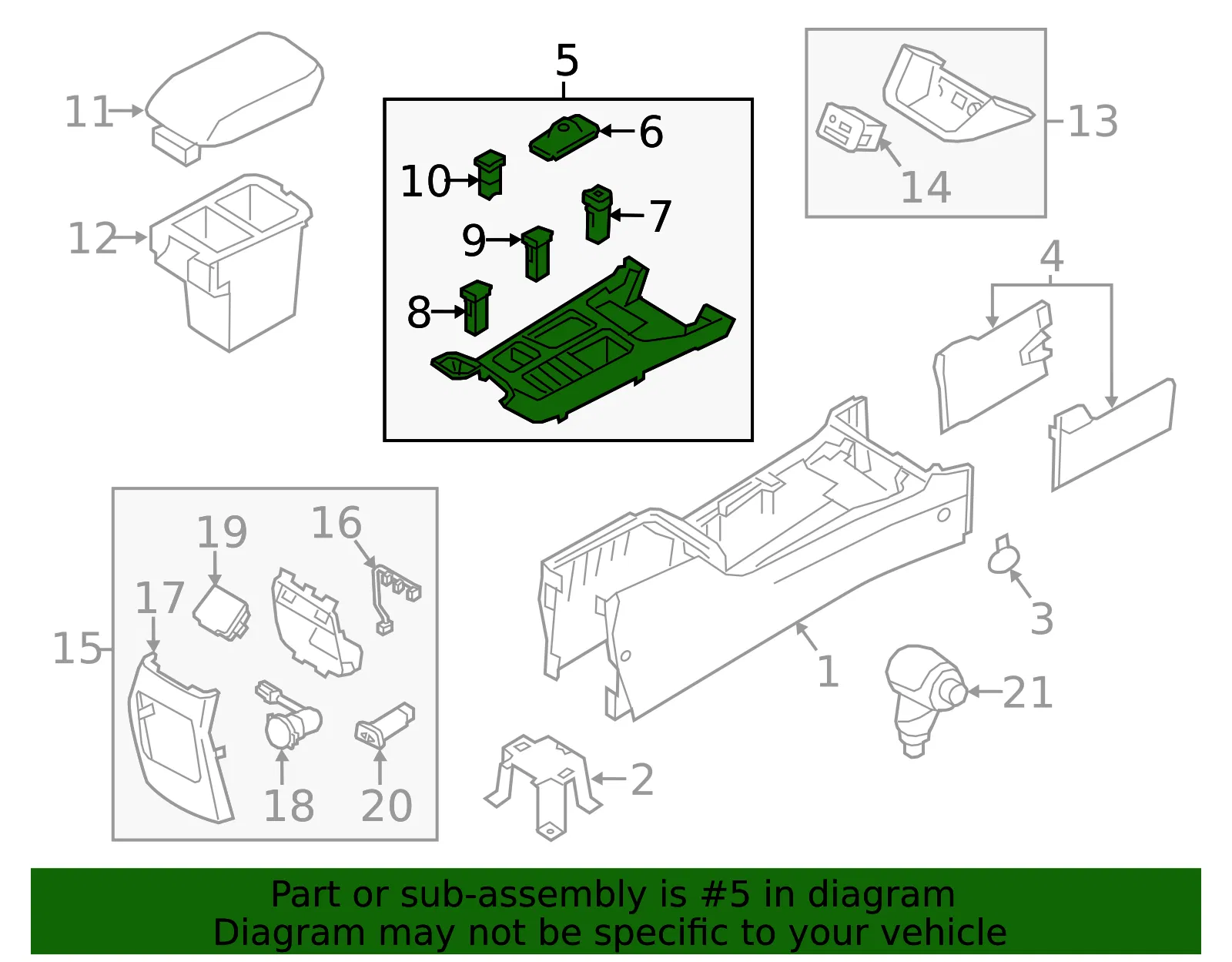Upper Panel - Kia (84650-1U510BB8) - view 2