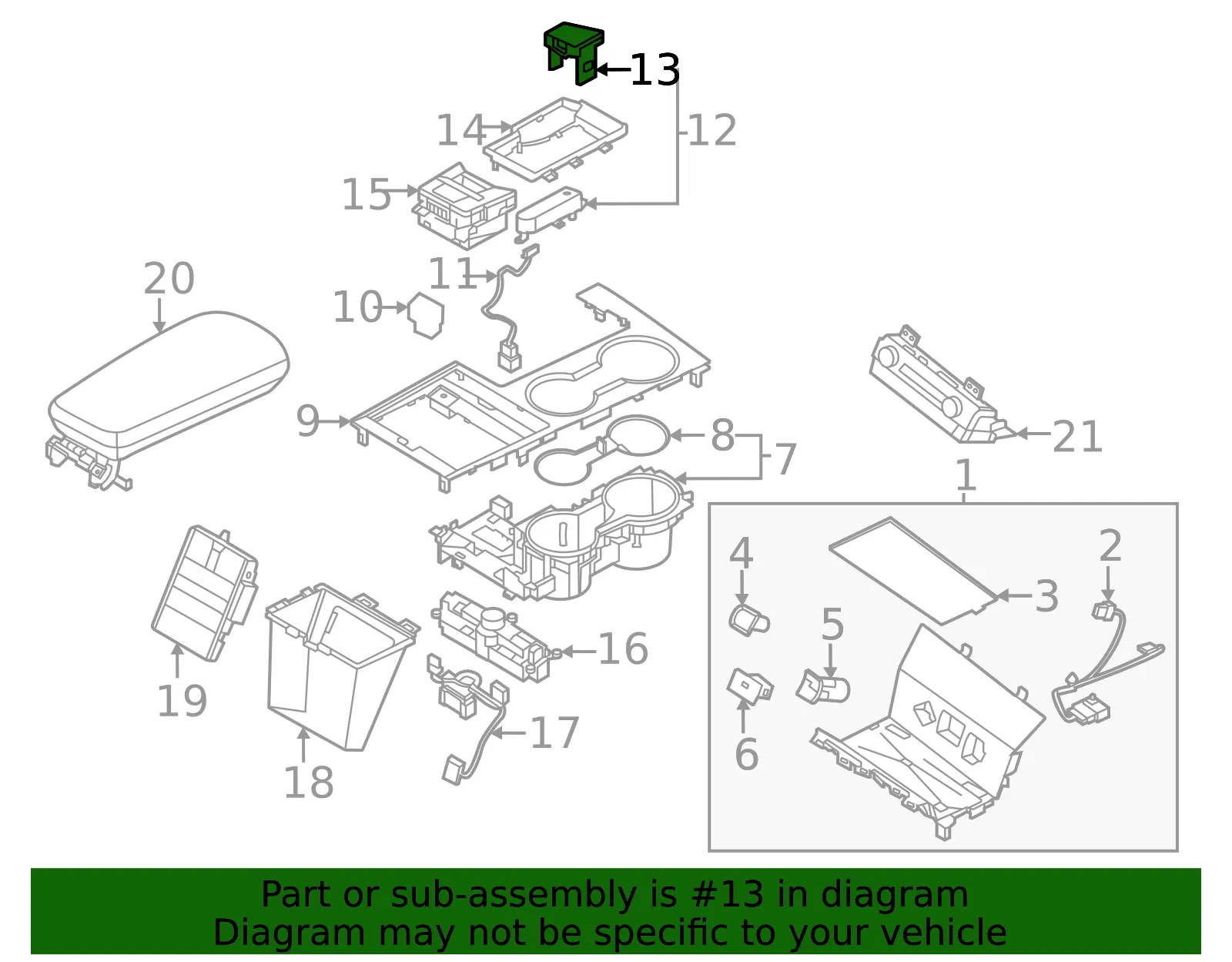 Shift Indicator Cover - Kia (84658-L3000) - view 2