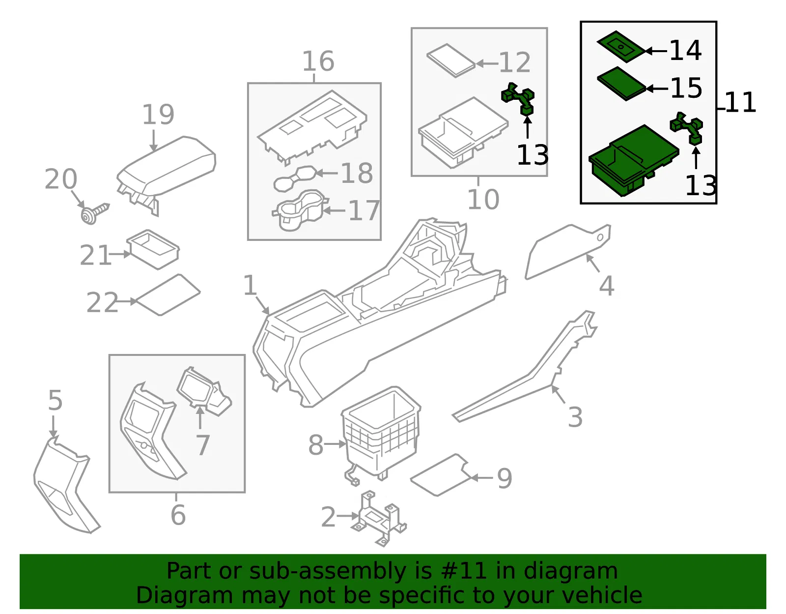 Front Panel - Kia (84690-A8BJ0FF3) - view 2
