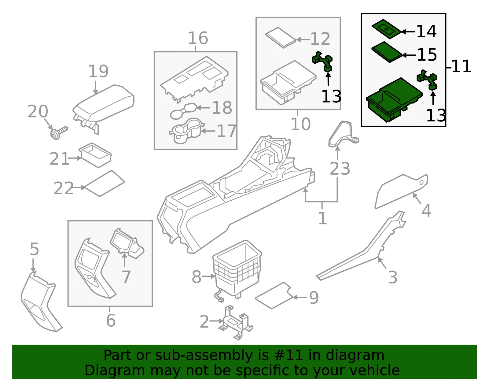 Front Panel - Kia (84690-D5AF0FF3) - view 2