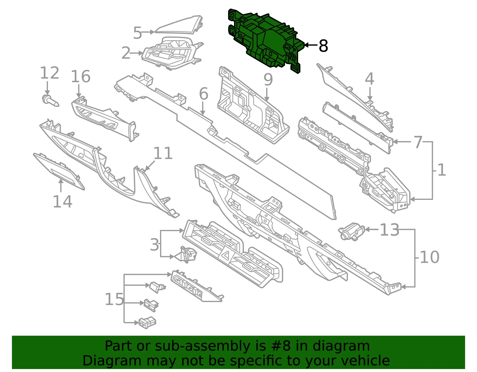 Bracket - Kia (84724-AT100) - view 2