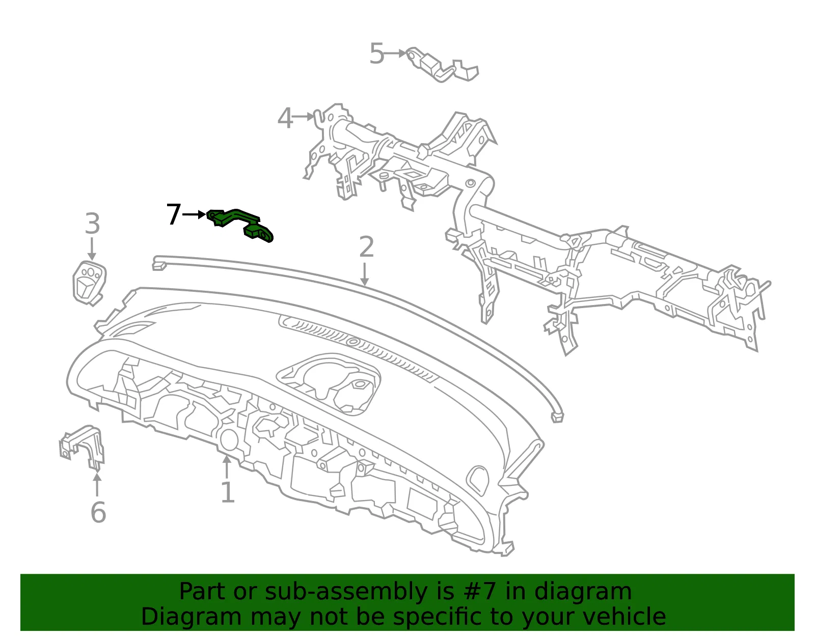 Support Bracket - Kia (84724-J5000) - view 2