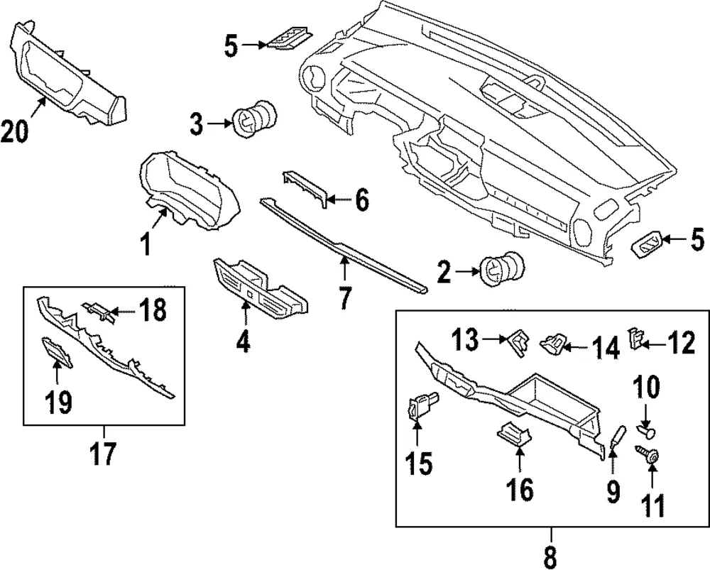 Lower Panel - Kia (84750-M7520WK)