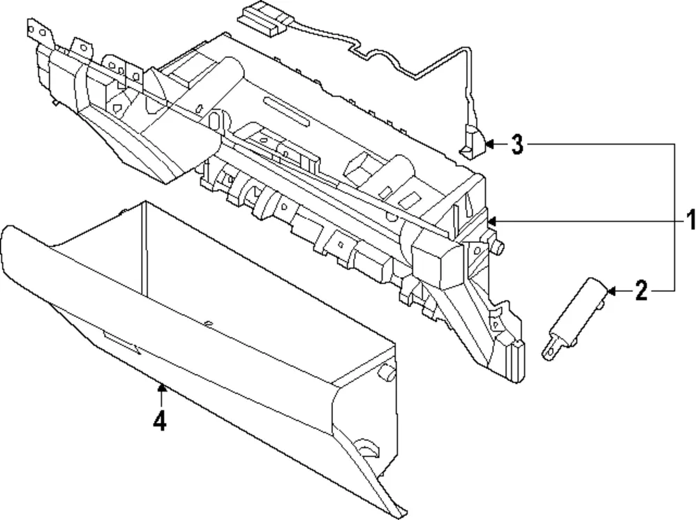 Glove Box Frame - Kia (84735-R0AB0OFB)