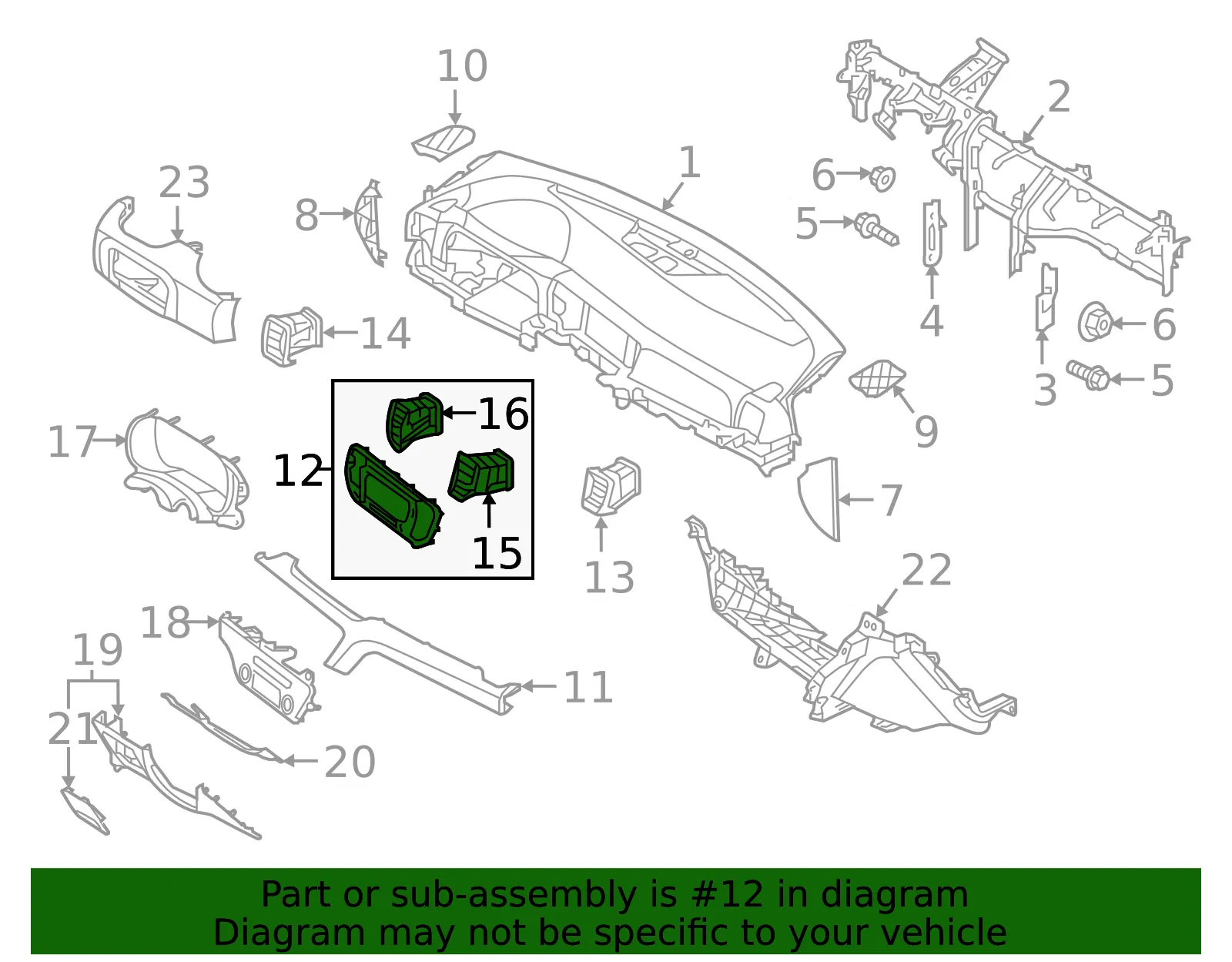 Upper Panel - Kia (84740-D9110KA1) - view 2
