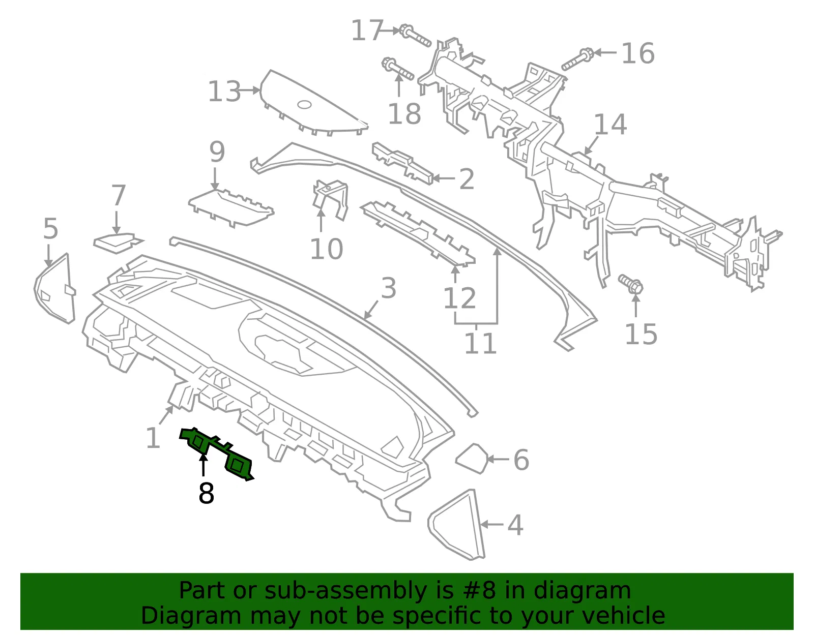 Cover Plate - Kia (84743-J6000) - view 2