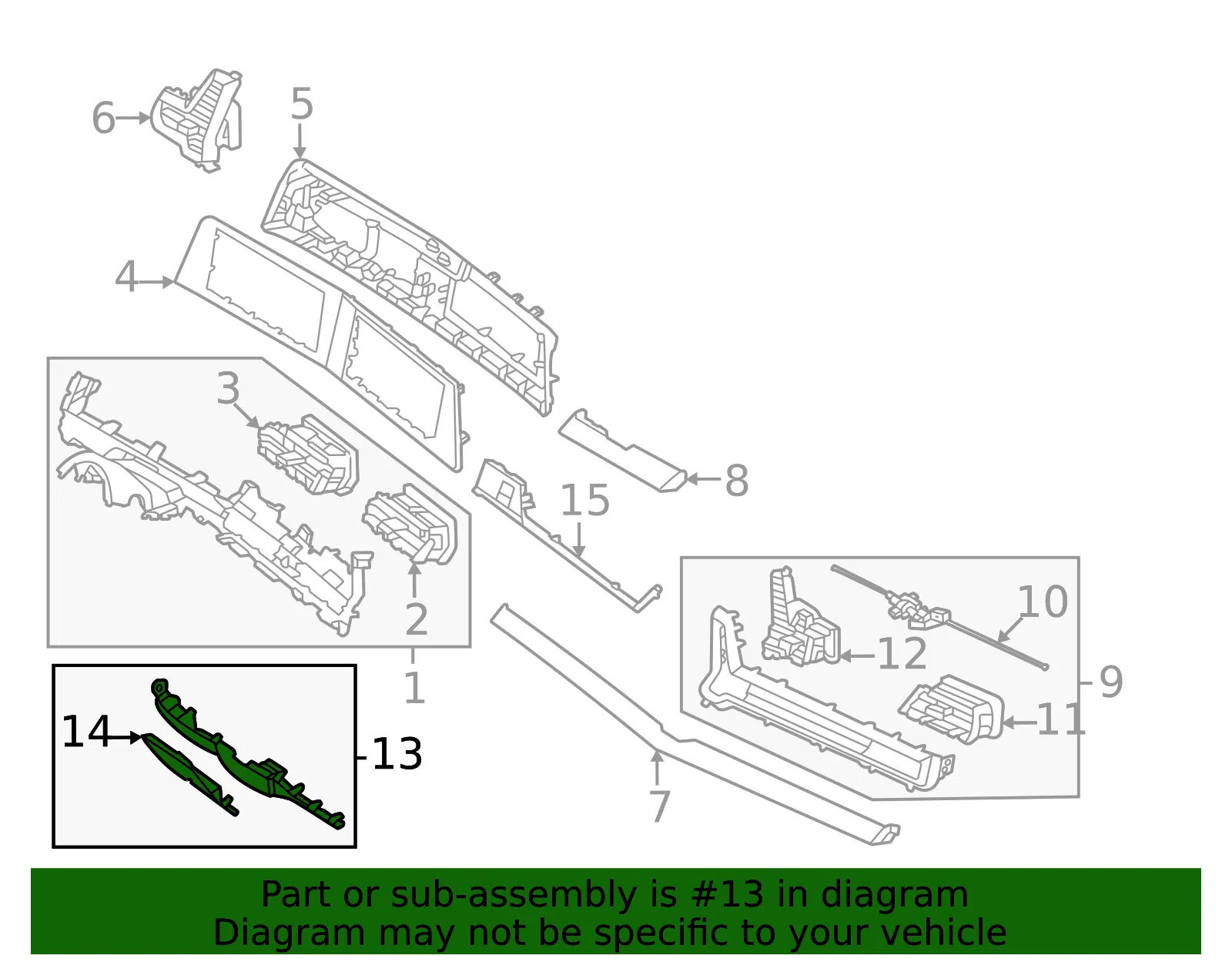 Lower Panel - Kia (84750-CH100WK) - view 2