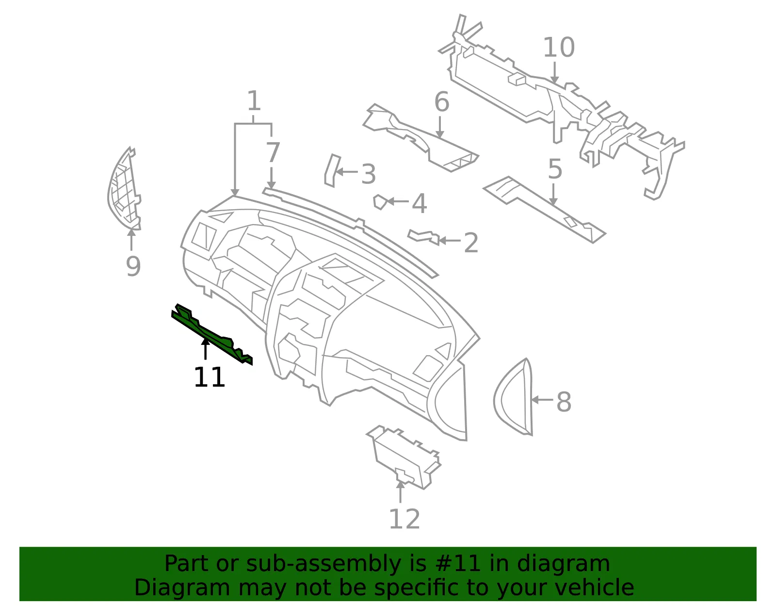 Bracket - Kia (84755-2J000) - view 2