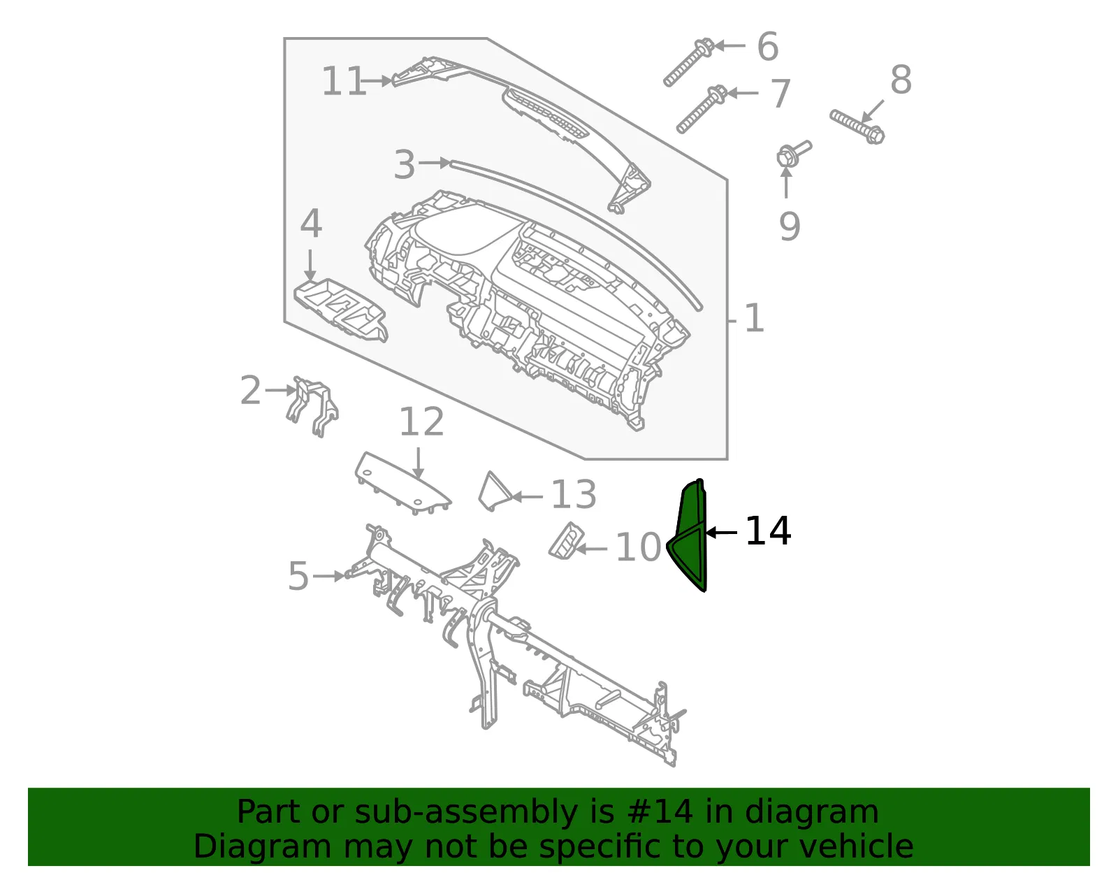 Side Panel - Kia (84765-P2000WK) - view 2