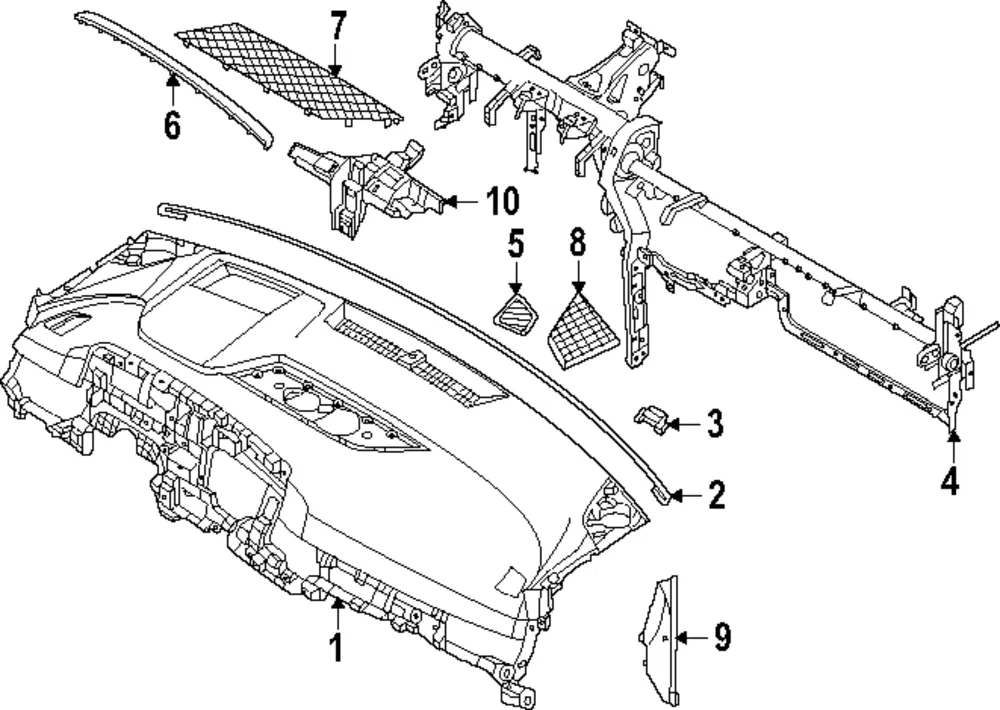 Top Cover - Kia (84742-R0AA0OFB)