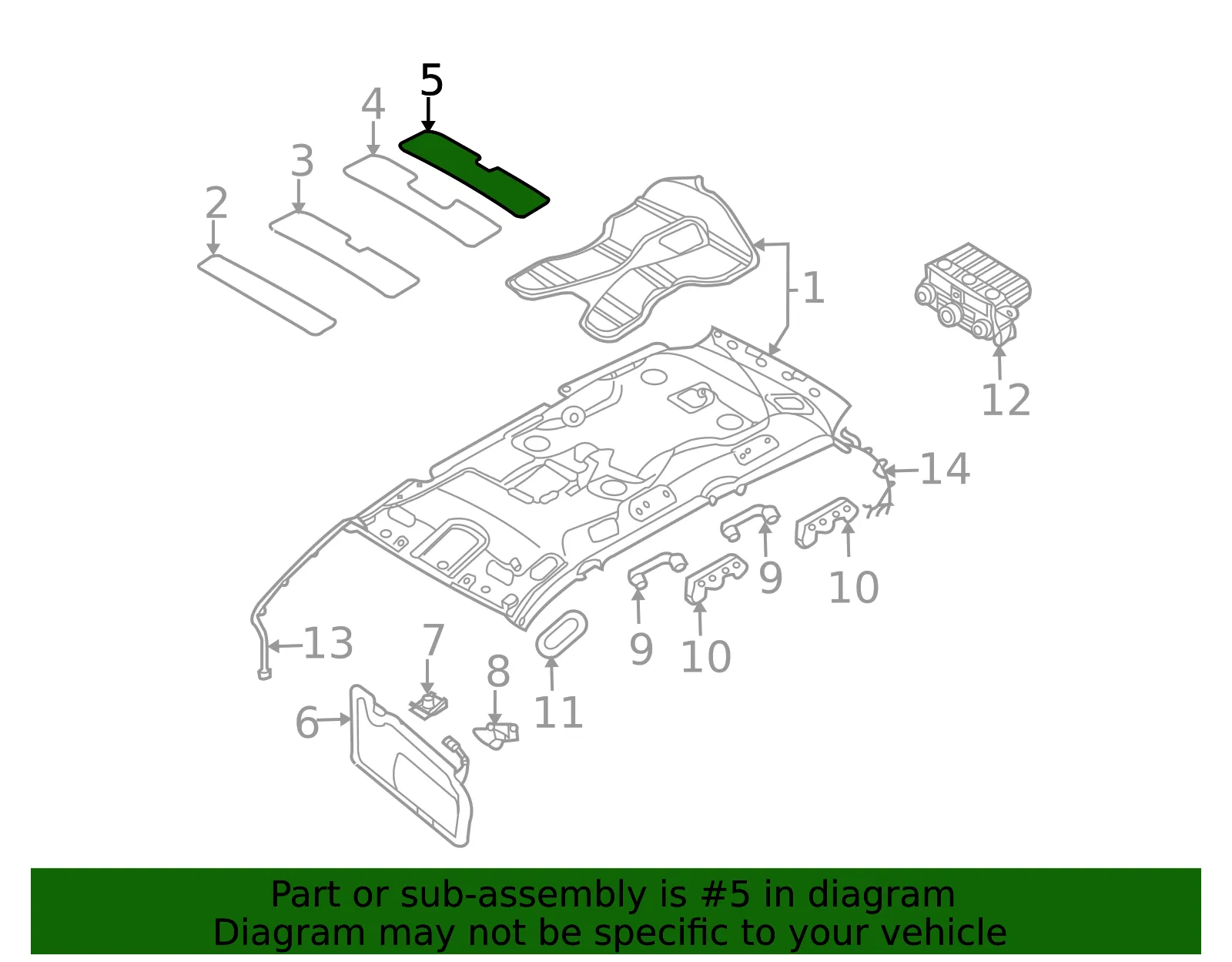 Insulator Pad - Kia (85305-4D604) - view 2