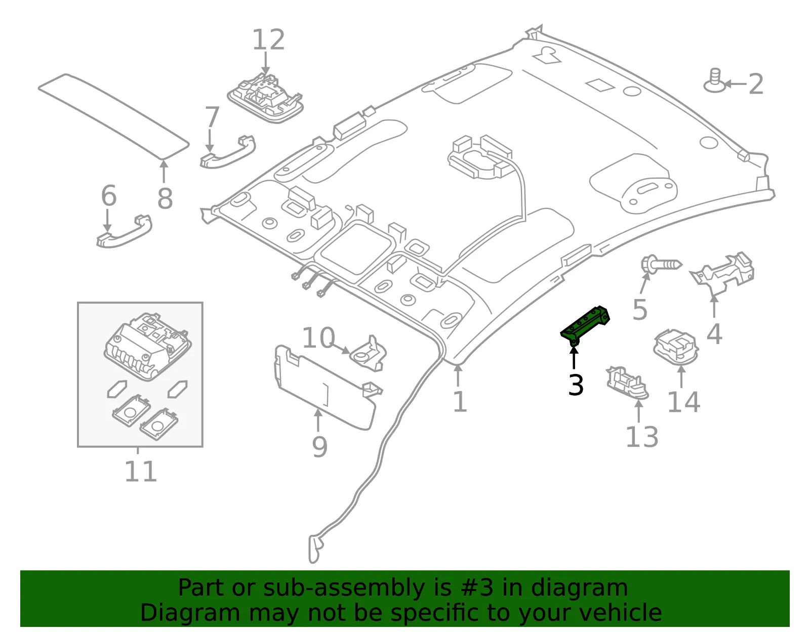 Support Bracket - Kia (85350-A7000) - view 2