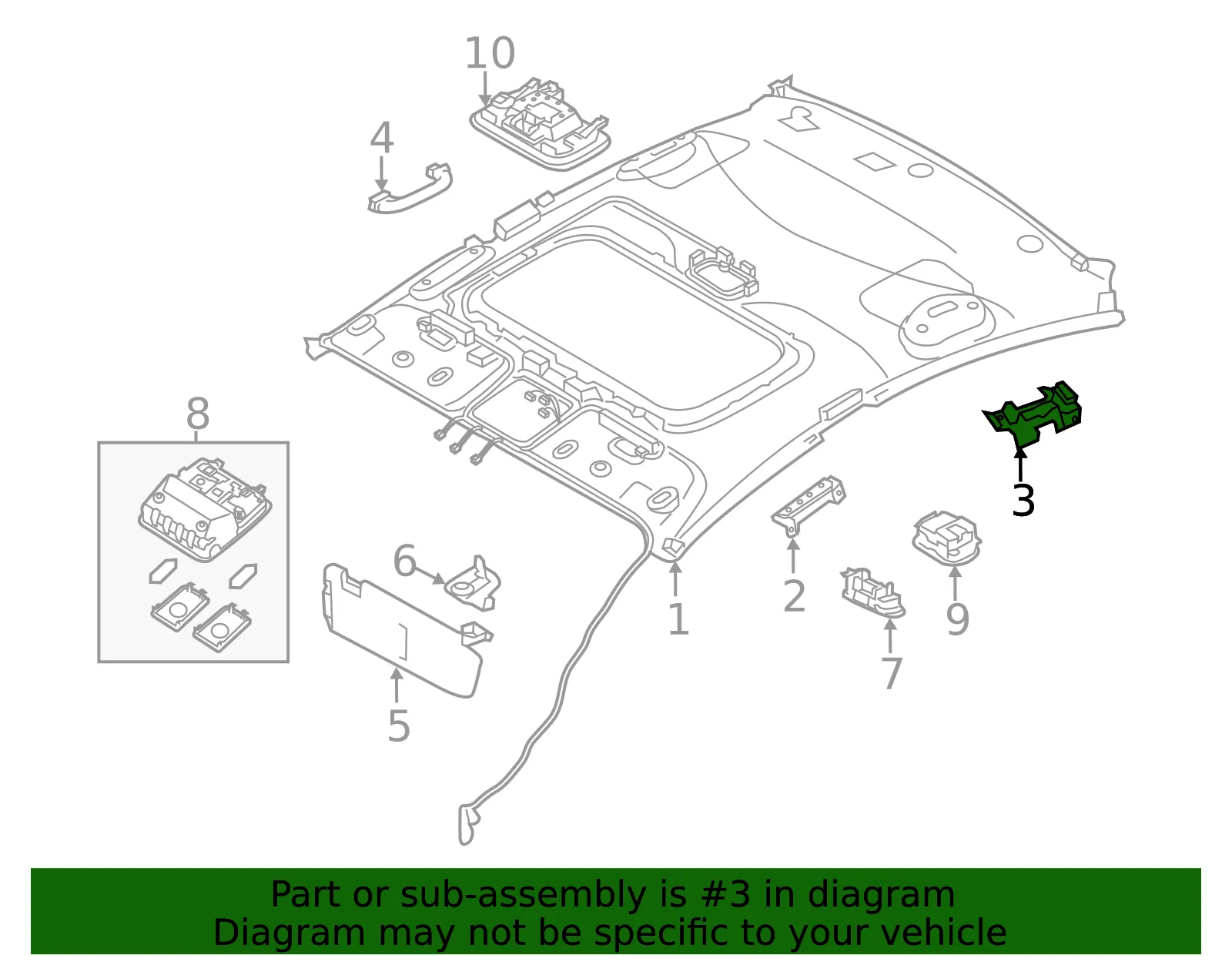 Support Bracket - Kia (85433-A7500) - view 2