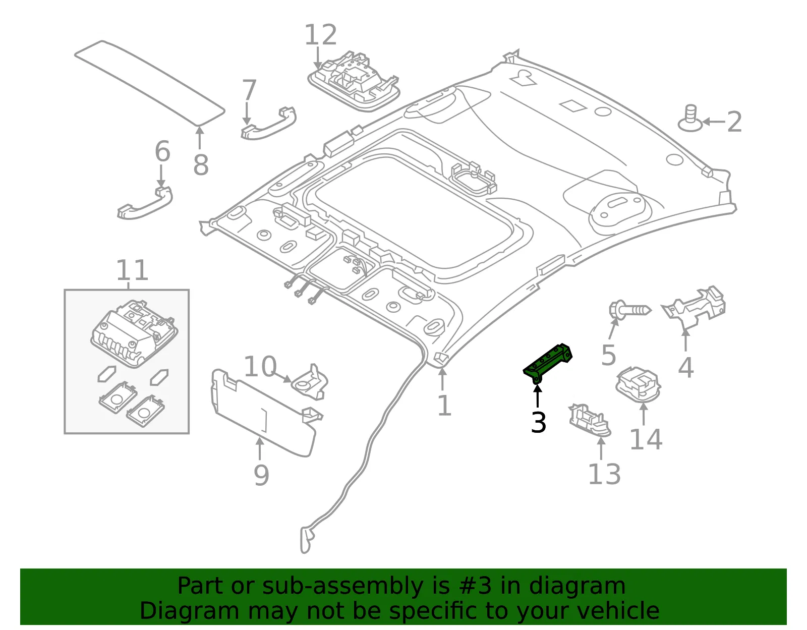Support Bracket - Kia (85462-A7000) - view 2