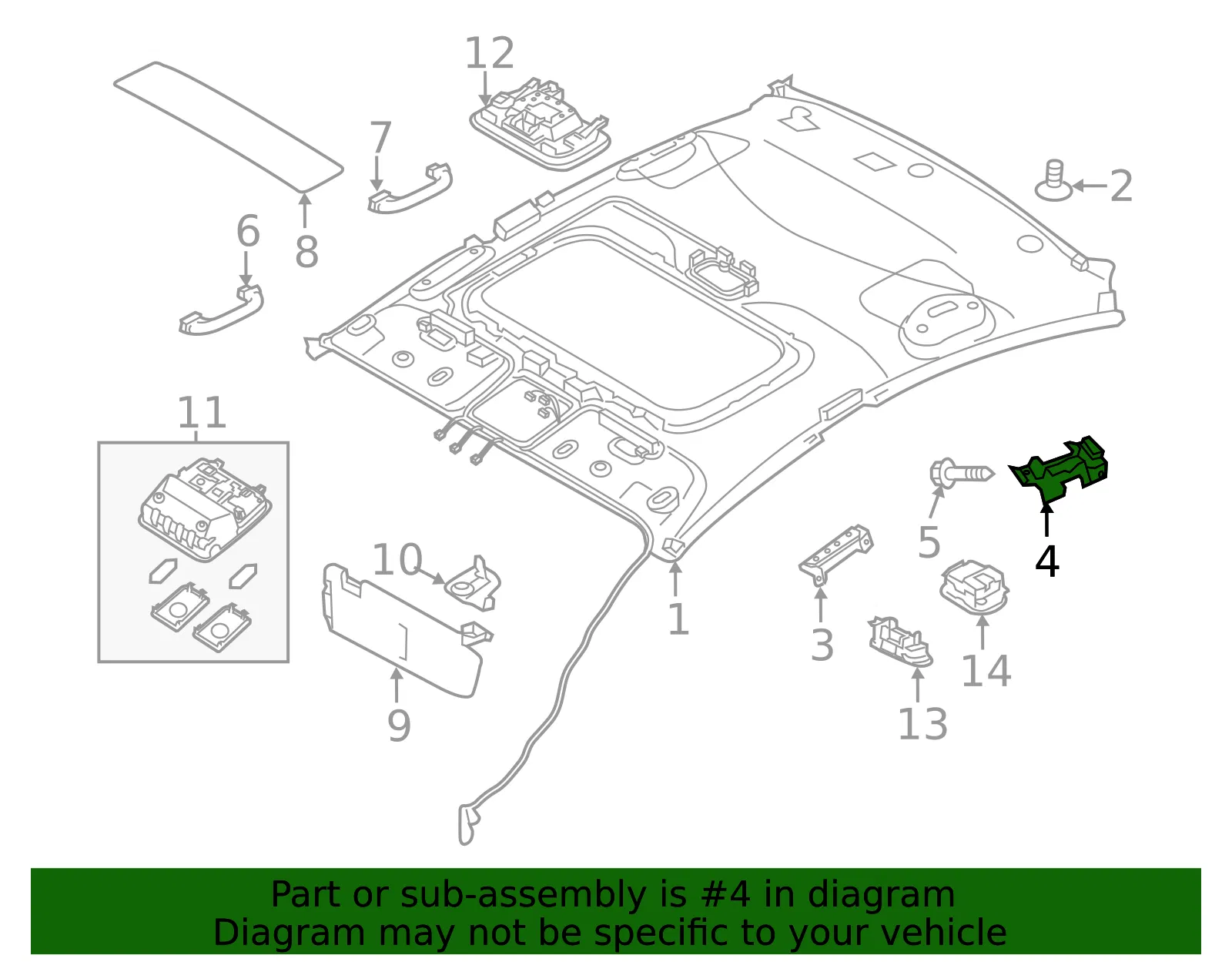 Support Bracket - Kia (85463-A7000) - view 2