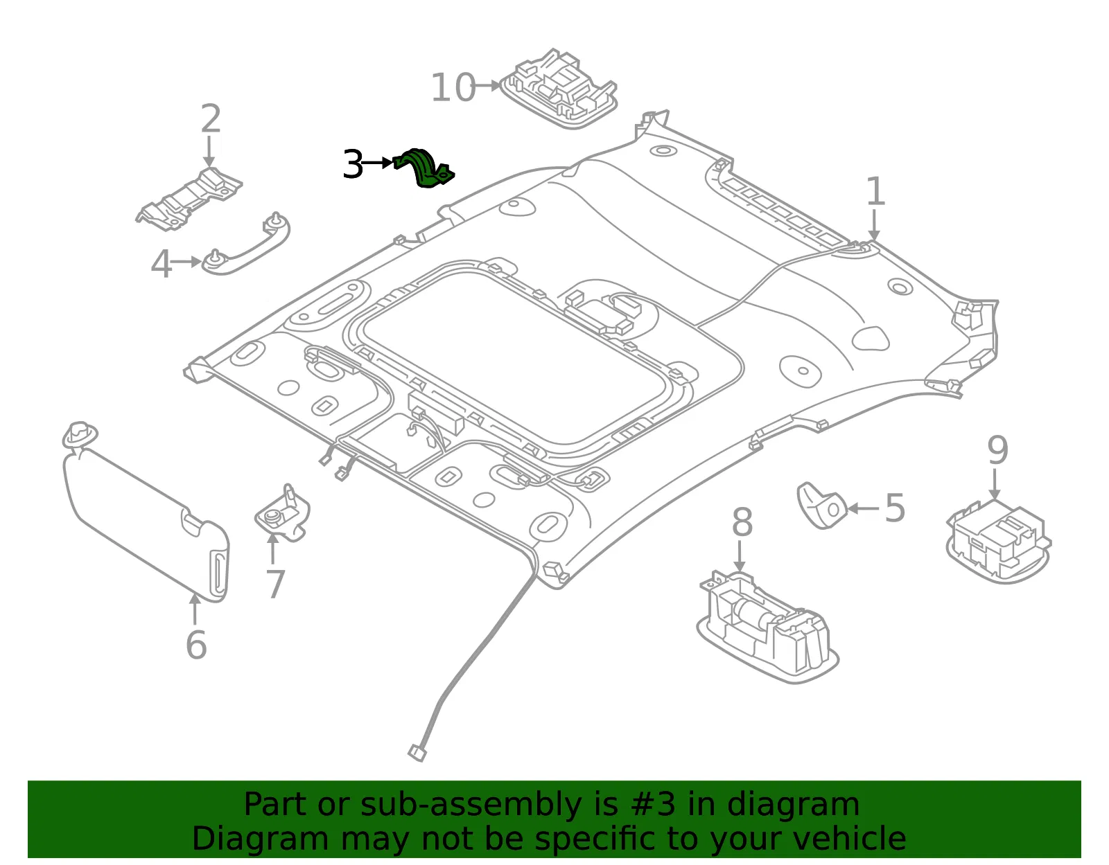 Support Bracket - Kia (85464-A7200) - view 2