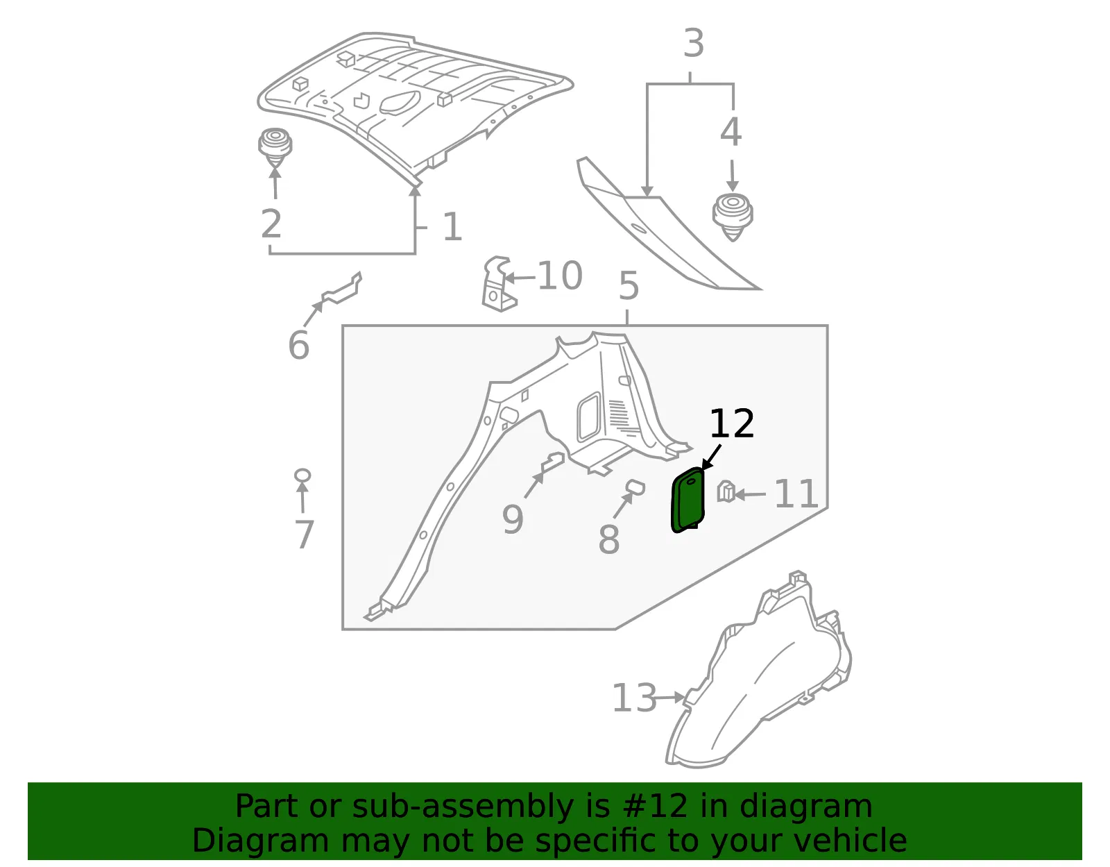 Access Cover - Kia (85546-3E100CY) - view 2