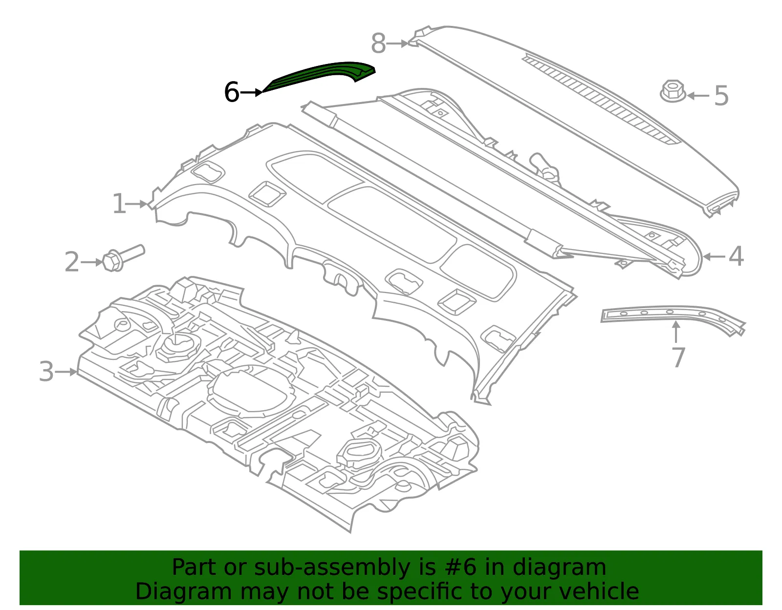 Guide - Passenger Side (RH) - Kia (85695-J6000BGA) - view 2