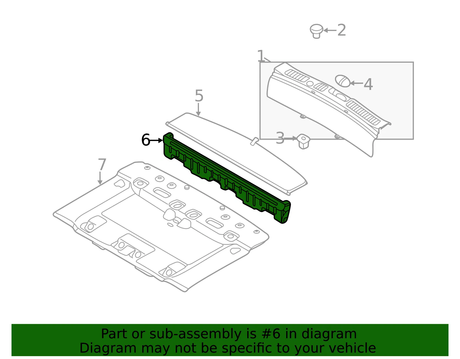Partition Panel - Kia (85720-2P200VA) - view 2
