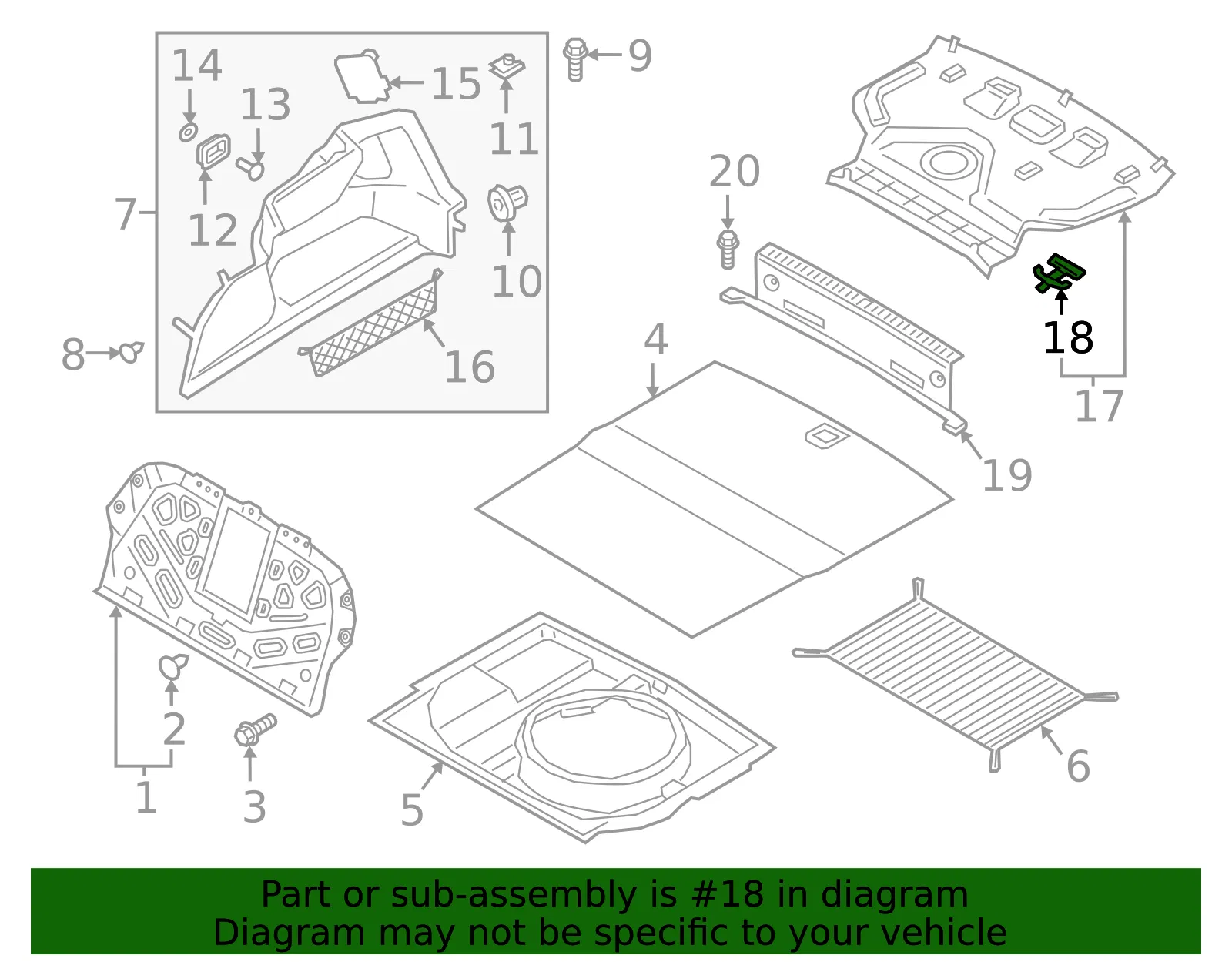 Upper Cover Hook - Kia (85729-3T500) - view 2