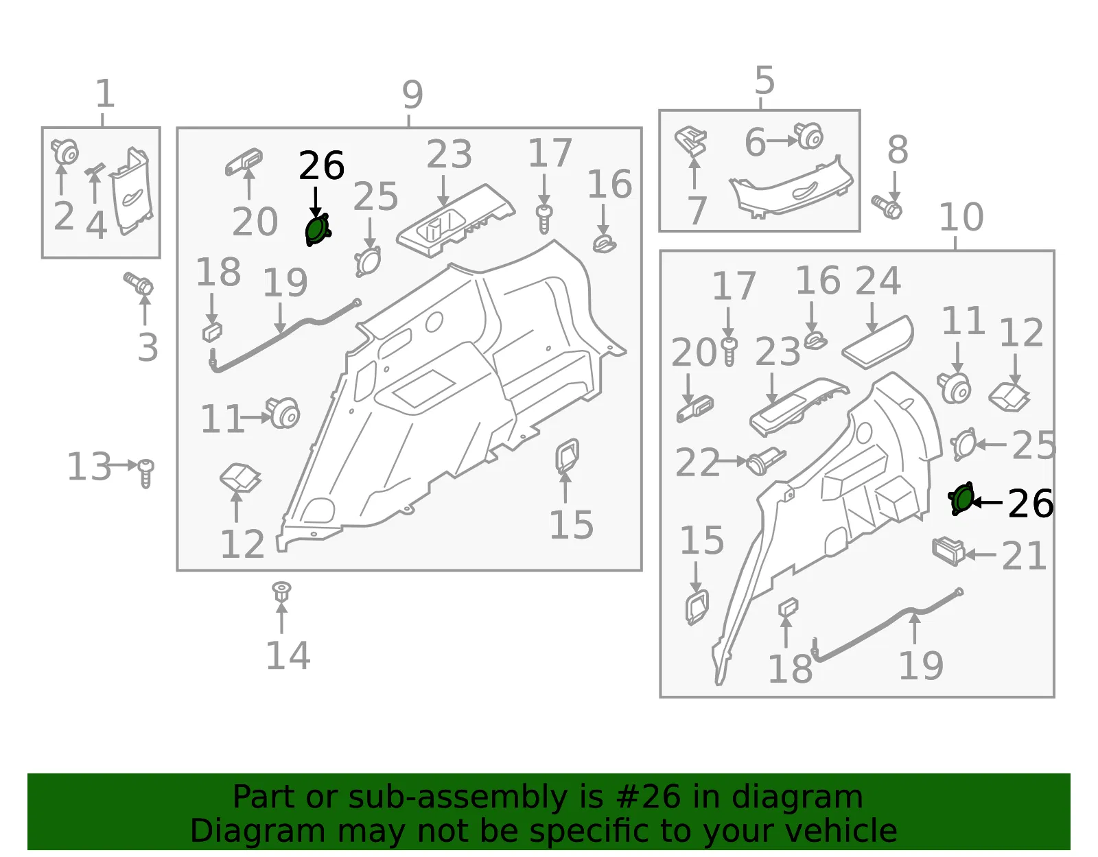 Blank Cover - Driver's Side (LH) - Kia (85735-S9000) - view 2