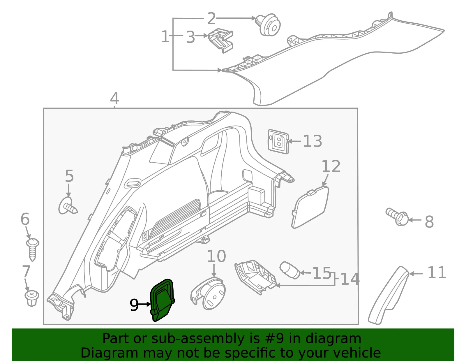 Hook - Kia (85795-S9000CCV) - view 2