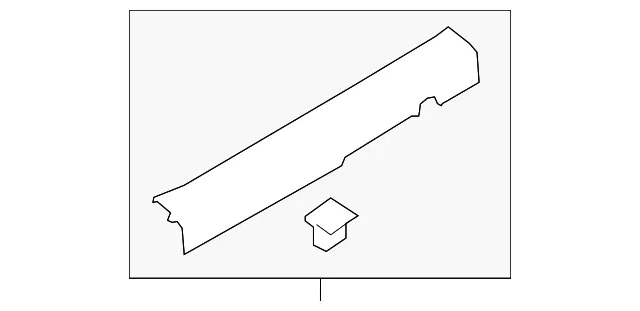 Front Sill Plate - Passenger Side (RH) - Kia (85880-B0000WK)