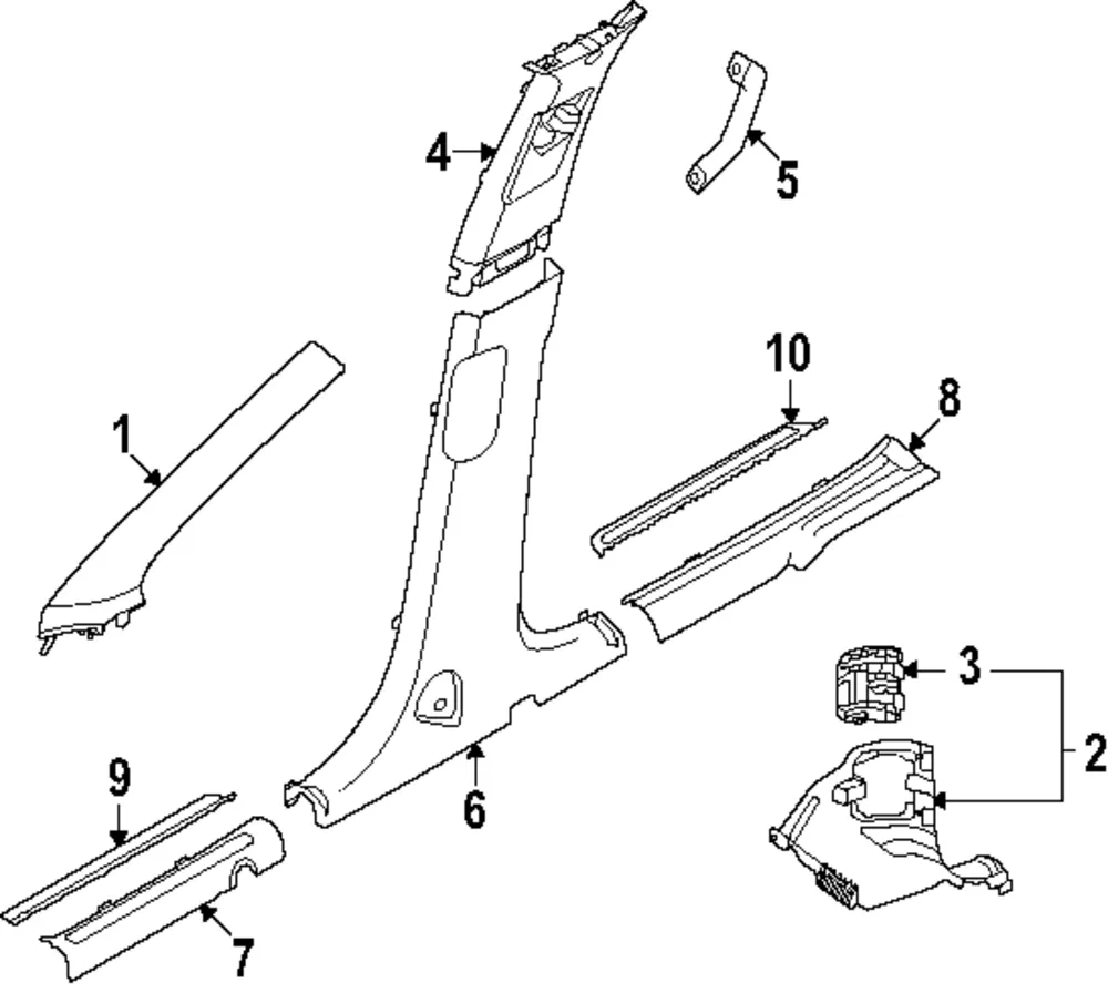 Scuff Plate - Kia (85887-DO000DFS)