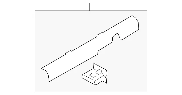 Front Sill Plate - Passenger Side (RH) - Kia (85880-M7000WK)