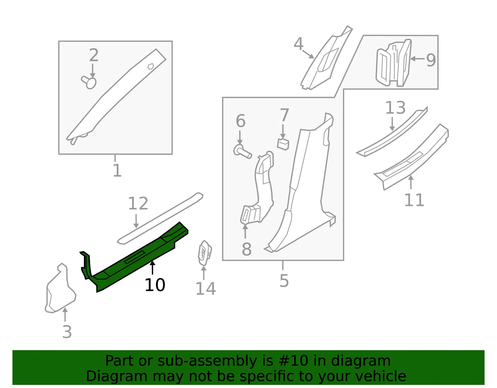 Front Sill Plate - Driver's Side (LH) - Kia (85871-3T600WK) - view 2