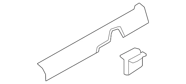 Front Sill Plate - Passenger Side (RH) - Kia (85881-D5000WK)