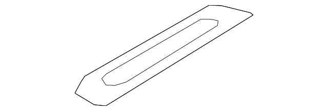 Rear Sill Plate Insert - Passenger Side (RH) - Kia (85887-G5000WK)