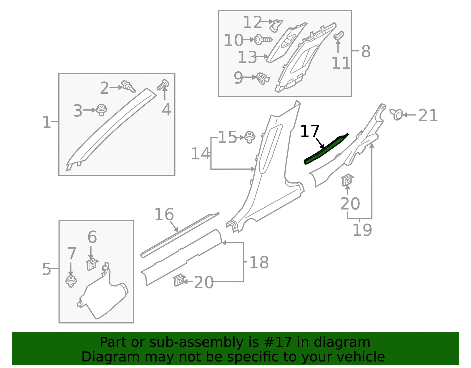 Rear Sill Plate - Driver's Side (LH) - Kia (85877-J5000WK) - view 2